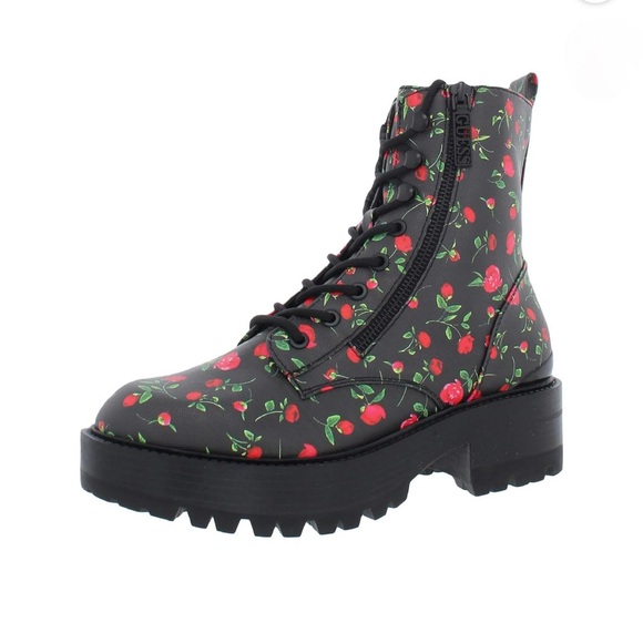 GUESS Women's Fearne Faux leather Platform Boots size 7.5 - Picture 8 of 11